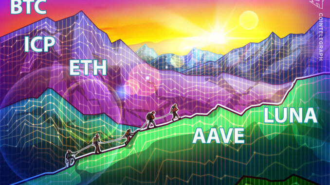 BTC, ETH, ICP, AAVE, LUNA