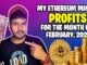 My ETHEREUM mining payouts and profits for the month of February| Electricity bill, total setup cost