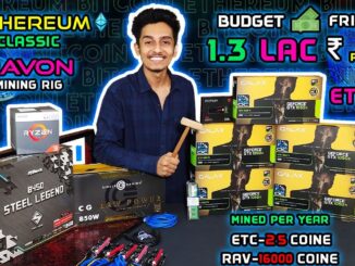 5x1050 TI ETHEREUM CLASSIC MINING RIG | WORTH - 1.3 LKH | MINING-25 ETC  PER YEAR OR 16000 RAVON