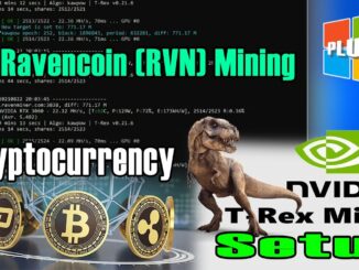 Cryptocurrency Mining || T-Rex Miner Setup || Ravencoin - RVN