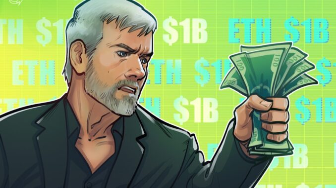 Ethereum's ‘own Saylor’ SharpLink Gaming plans $1B ETH purchase