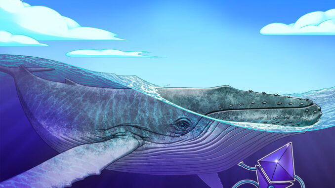 $11B Bitcoin Whale closes $450M ETH long, scoops up $108M spot Ether