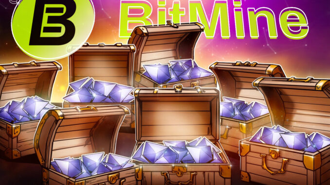BitMine Nears 5% of ETH Supply With $10B Holdings Despite Bear Market